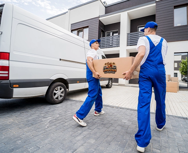 Umzugsunternehmen schicken ein Team